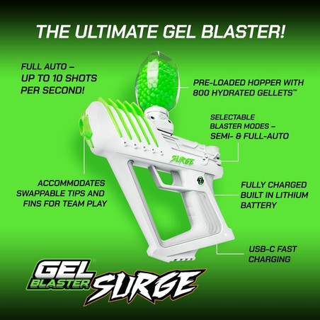 Juguetes Exterior Niños: Pistola Lanzabolas Gel Blaster GBSG1809-5L