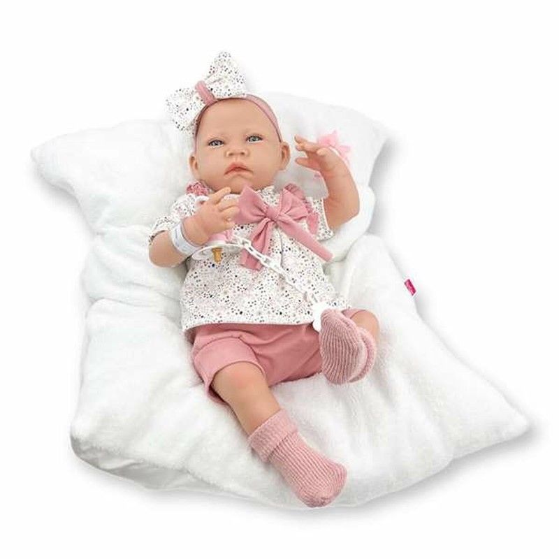 Muñecas Niñas Reborn Berjuan 50 cm con Lazo Blanco - Compra online en MegaJuguetes