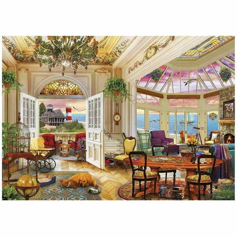 Set construcción 100 piezas: Vista general del Puzzle Educa sin terminar