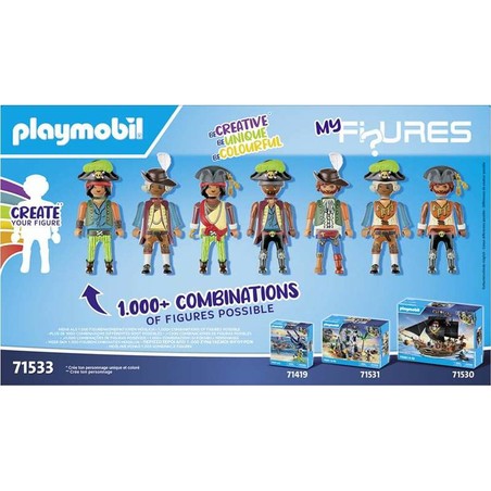 Figuras Acción Niños Playmobil Piratas: Set 83 Piezas