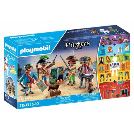 Figuras Acción Niños Playmobil Piratas: Set 83 Piezas