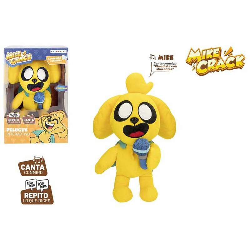 Peluches Niños: Peluche Mikecrack con Sonido Amarillo 29 cm