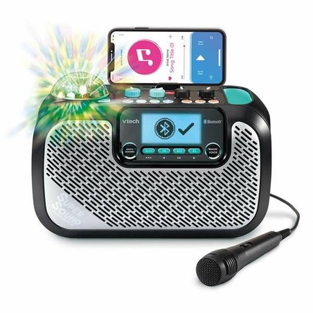 Juguetes Musicales Niños - Altavoz Karaoke Vtech Super Sound