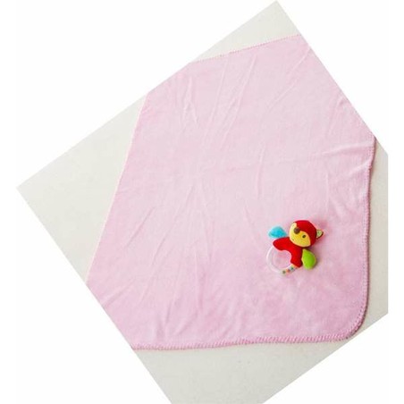 Peluches Niños BigBuy Fun - Set Manta y Sonajero Zorro