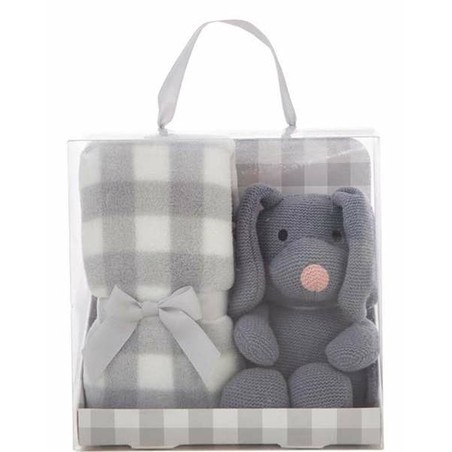 Peluches Niños: Set Manta y Perro Suave BigBuy Fun 90x75 cm