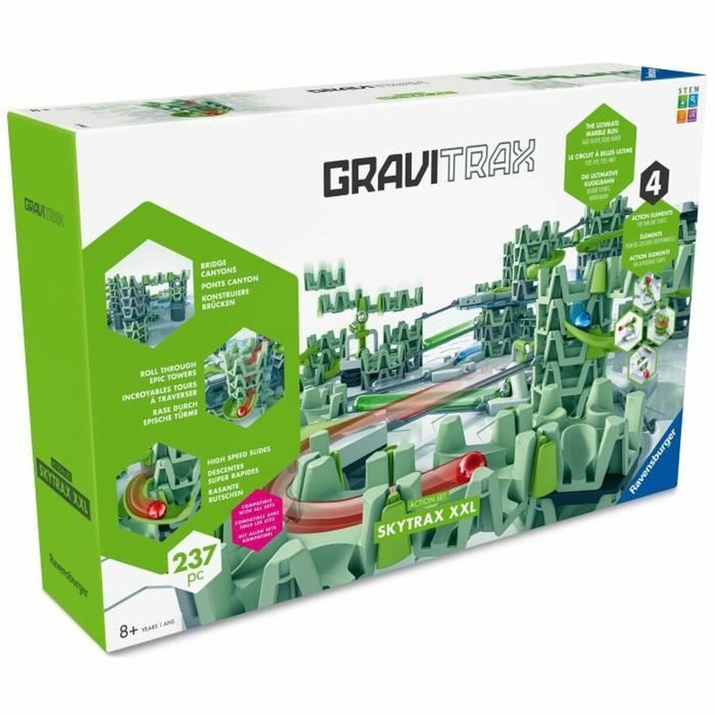 Juguete construcción motricidad fina GraviTrax con pistas de canicas