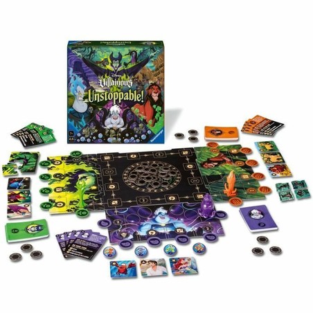 Juego mesa familiar de estrategia con personajes Disney