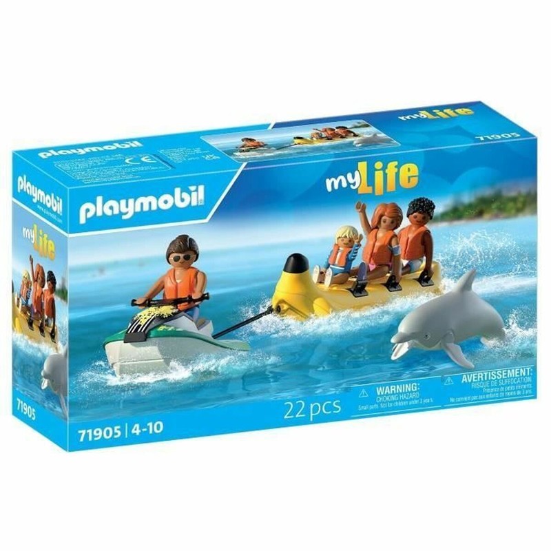 Playmobil vacaciones playa con moto acuática y figuras