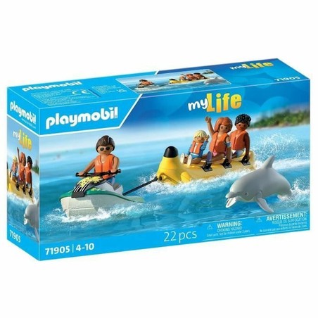 Playmobil vacaciones playa con moto acuática y figuras