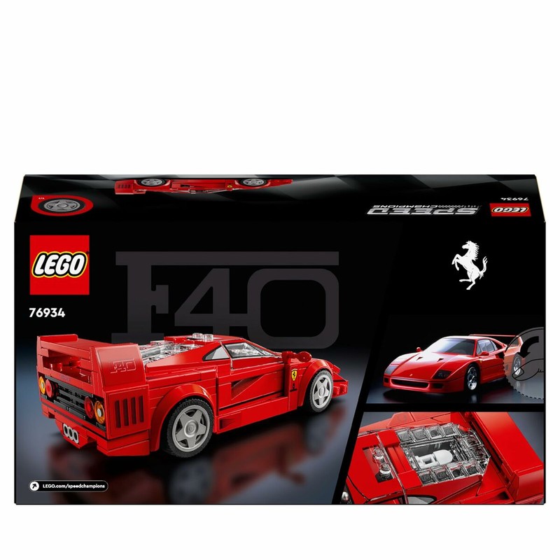 Juguetes Construcción Niños: Set Lego Ferrari F40 76934 Multicolor
