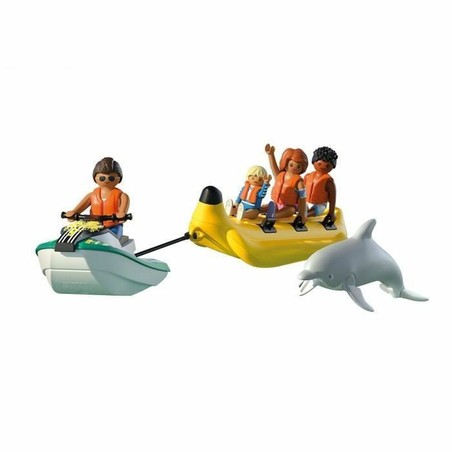 Playset Playmobil figuras de niños disfrutando del banana boat