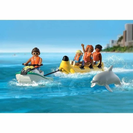 Juguete moto acuática niños Playmobil en acción acuática