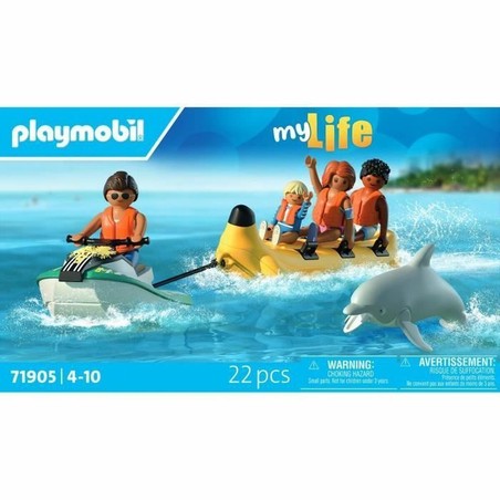 Detalle de las figuras Playmobil playa y accesorios del set