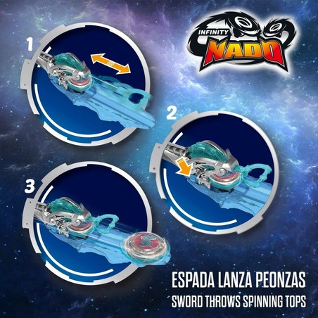 Figuras Acción Niños: Set de Combate Peonza Infinity Nado (4 Unidades)
