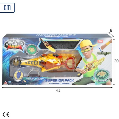 Figuras Acción Niños: Duelos con Peonza Infinity Nado (4 Unidades)
