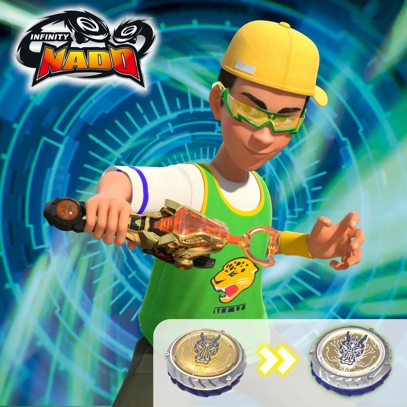 Figuras Acción Niños: Duelos con Peonza Infinity Nado (4 Unidades)