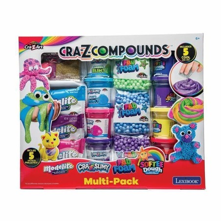 Kit manualidades infantil con plastilina de colores y herramientas