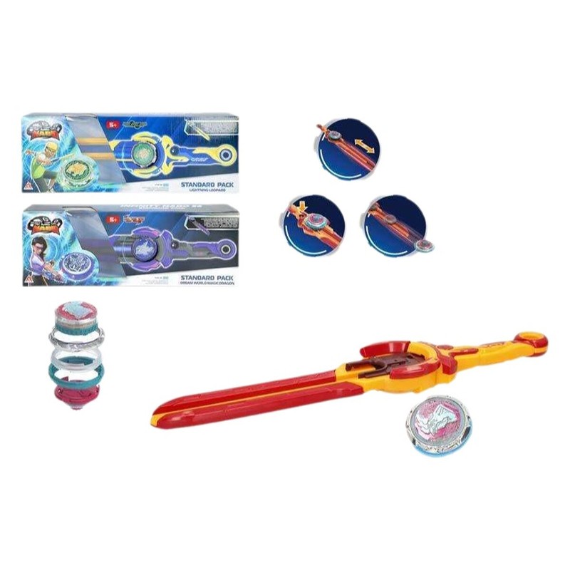 Peonza Lanzador Espada Infinity Nado BigBuy Fun con Luces - Compra online en MegaJuguetes