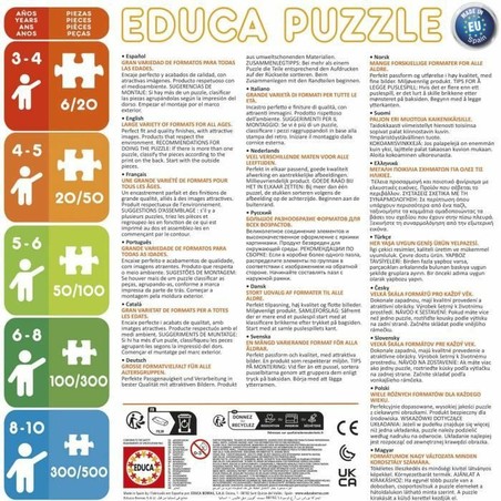 Puzzles Educa Dino Spidey 25 piezas para desarrollo motricidad fina