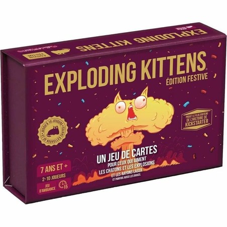 Juego de Mesa Exploding Kittens: Edición Festiva en Francés - Compra online en MegaJuguetes