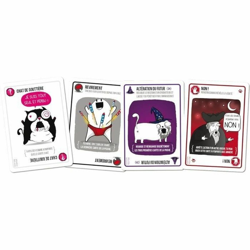 Juego de Mesa Exploding Kittens: Edición Festiva en Francés