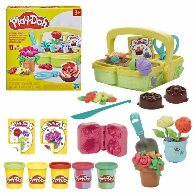 Manualidades Niños: Juego Plastilina Hasbro Blooming Flowers - Compra online en MegaJuguetes