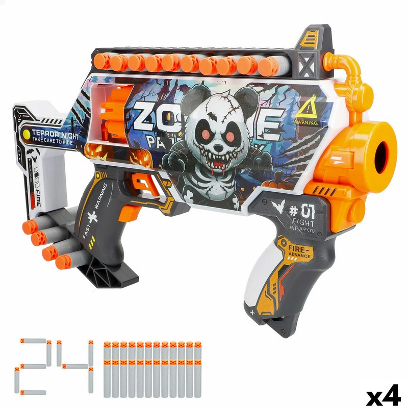 Figuras Acción Niños: Pistola de Dardos Colorbaby 4 Unidades - Compra online en MegaJuguetes