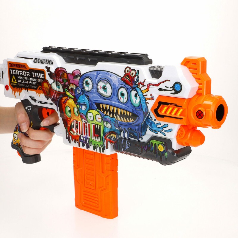 Figuras Acción Niños: Pistola Dardos Eléctrica Colorbaby 4 Unidades