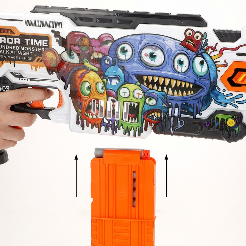 Figuras Acción Niños: Pistola Dardos Eléctrica Colorbaby 4 Unidades