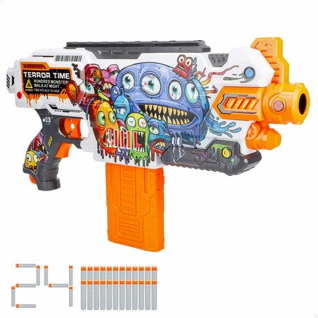 Figuras Acción Niños: Pistola Dardos Eléctrica Colorbaby 4 Unidades