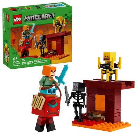 Juguetes Construcción Niños LEGO Minecraft 21266: Aventura Lava Abisal - Compra online en MegaJuguetes