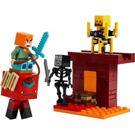 Juguetes Construcción Niños LEGO Minecraft 21266: Aventura Lava Abisal