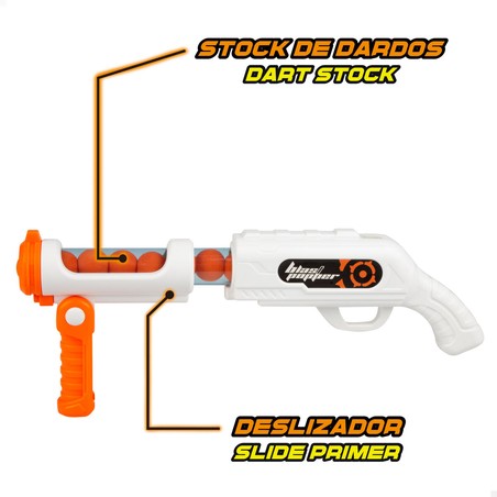 Figuras Acción Niños: Pistola Lanzabolas Colorbaby con 12 Bolas
