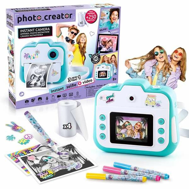 Juguetes Electrónicos Niños: Cámara Instantánea Canal Toys CLK 001