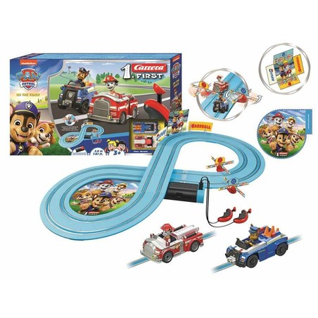 Coches Juguete Niños: Pista de Carreras Paw Patrol First Race 2,4m