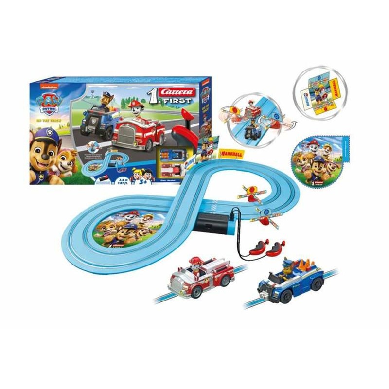 Coches Juguete Niños: Pista de Carreras Paw Patrol First Race 2,4m