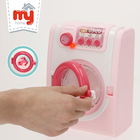 Juego Simbólico Niños: Lavadora de Juguete Realista con Luz y Sonido
