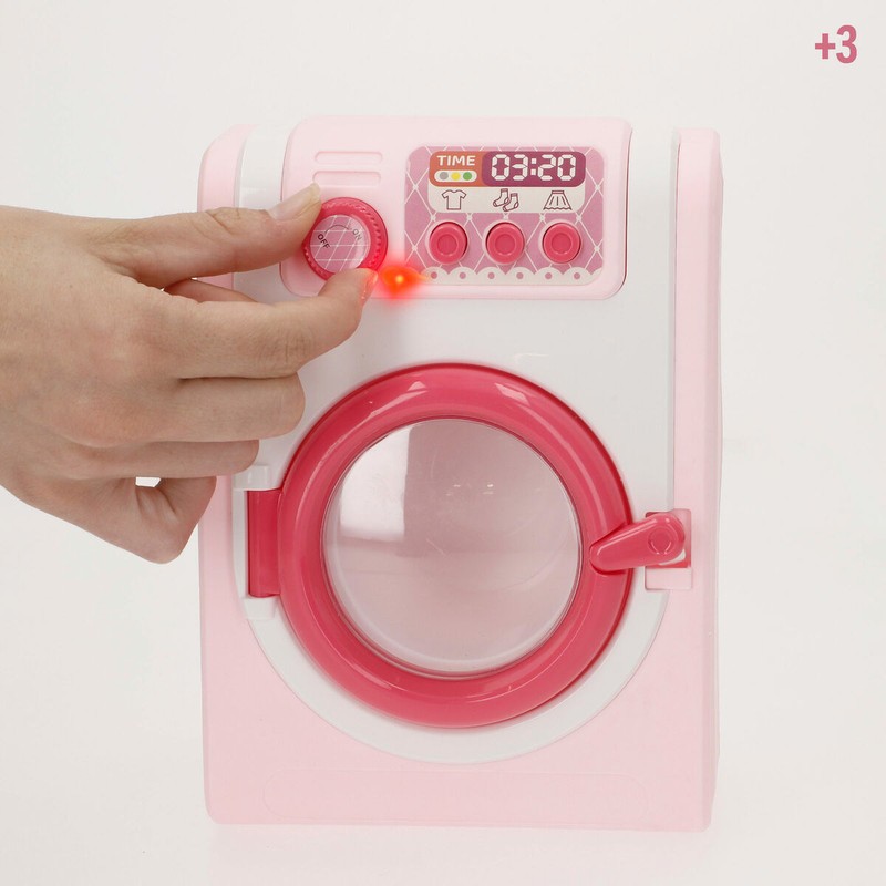 Juego Simbólico Niños: Lavadora de Juguete Realista con Luz y Sonido