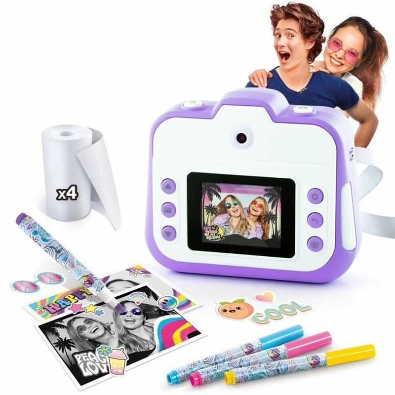 Juguetes construcción niños - Cámara Digital Canal Toys violeta
