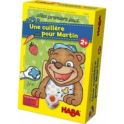 Juegos mesa niños HABA con osito comiendo papilla