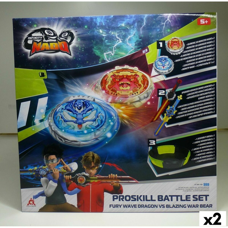 Peonza Infinity Nado Dúo: Set de Batalla para Niños