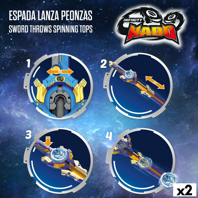 Peonza Infinity Nado Dúo: Set de Batalla para Niños