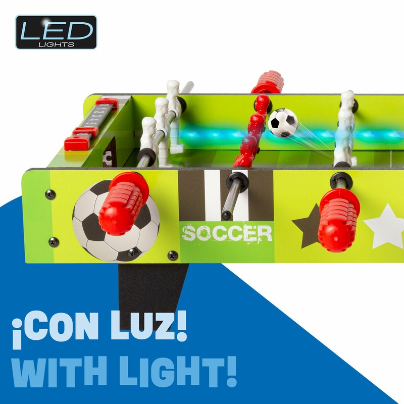 Juegos Mesa Niños Futbolín CB Games con Luces LED