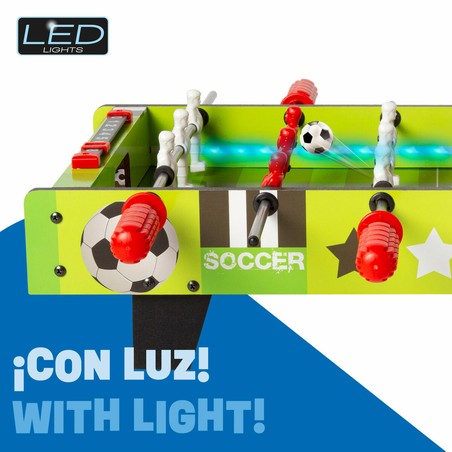 Juegos Mesa Niños Futbolín CB Games con Luces LED