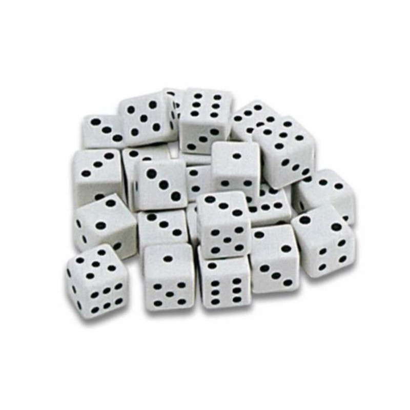 Juegos Mesa Niños: Dados Cayro Puntos 12mm (25 Unidades) - Compra online en MegaJuguetes