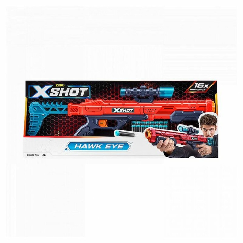 Disfraces Niños: Pistola Zuru X-Shot Hawk Eye - Multicolor - Compra online en MegaJuguetes