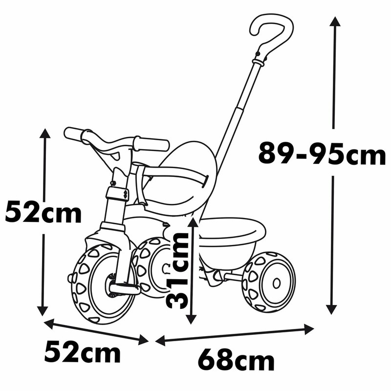 Juguetes Exterior Niños: Triciclo Smoby Be Move Beige