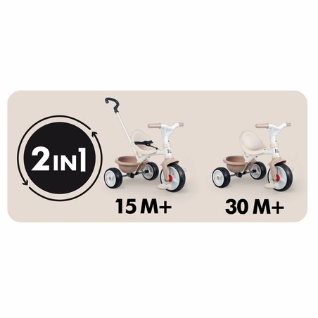 Juguetes Exterior Niños: Triciclo Smoby Be Move Beige