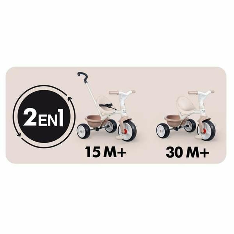 Juguetes Exterior Niños: Triciclo Smoby Be Move Beige