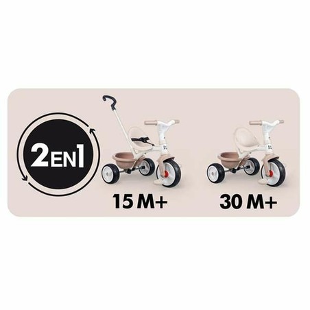 Juguetes Exterior Niños: Triciclo Smoby Be Move Beige